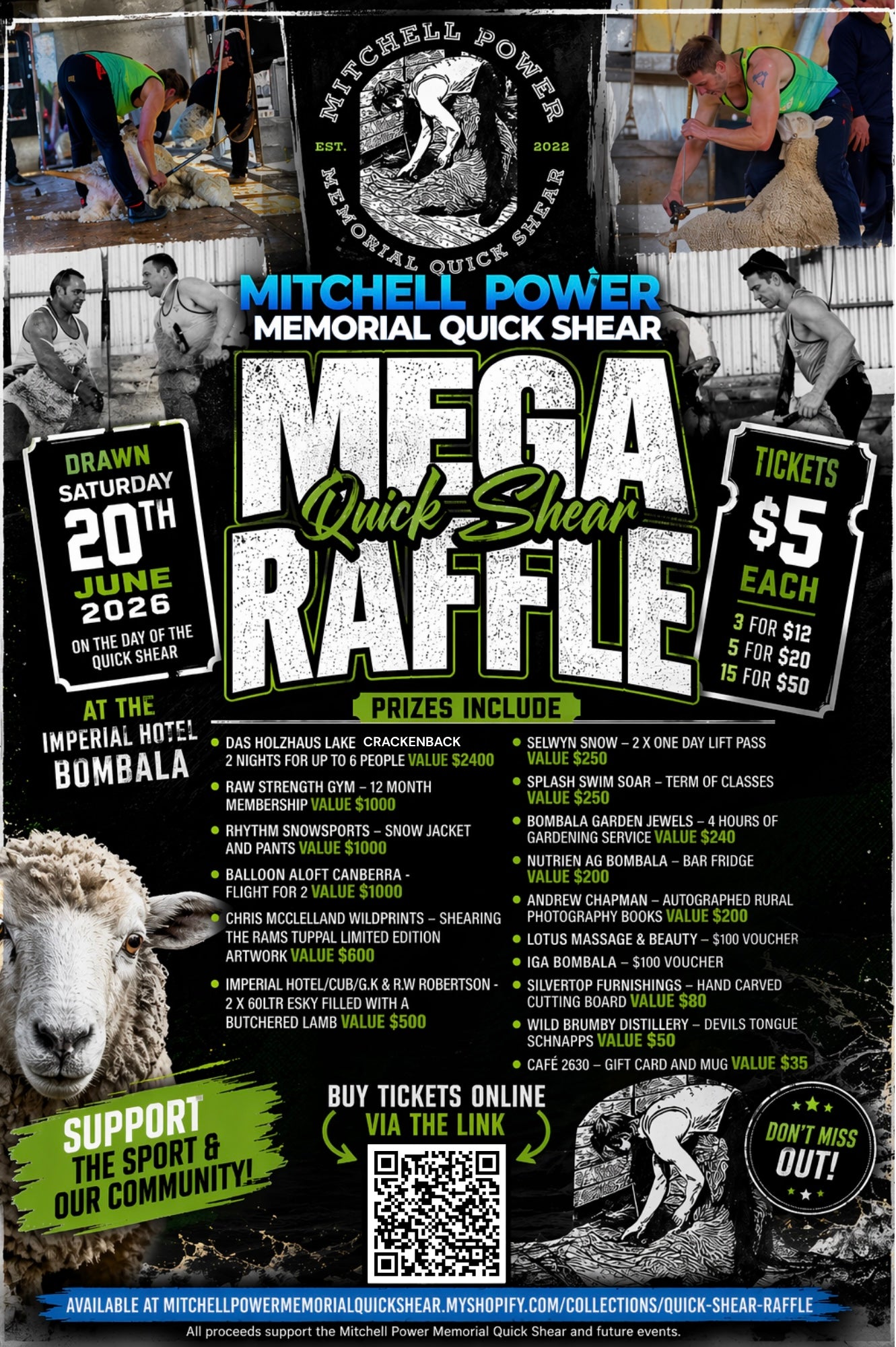 15 Raffle Tickets